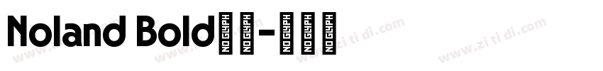 Noland Bold字体字体转换